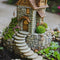 Miniature houses, figurines, and accessories for decorating terrariums and fairy gardens