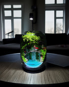 Leuchtender Wasserfall Harz-Fluss-Terrarium – Konserviertes Moos Zen Garten im Glasgefäß