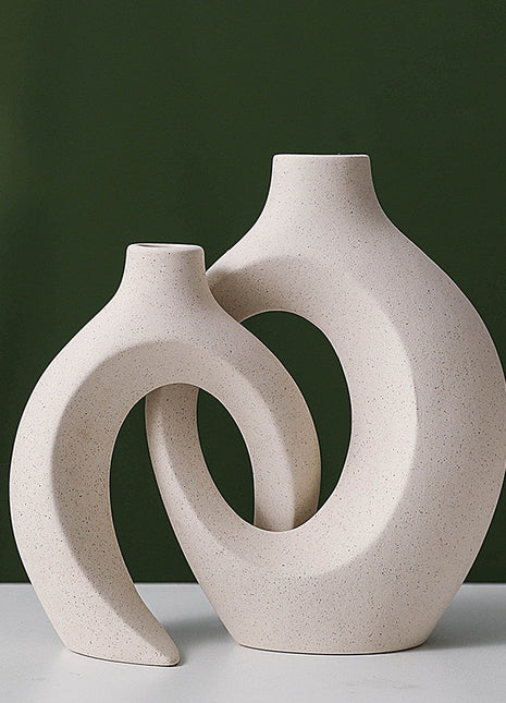 Modern Abstract Ceramic Vases Set