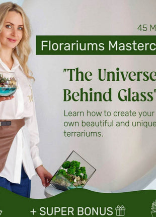 ONLINE COURSE: DIY Terrarium Making — Preserved Moss Art, 45 min Digital Product - MagicGardens