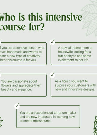 ONLINE COURSE: DIY Terrarium Making — Preserved Moss Art, 45 min Digital Product - MagicGardens