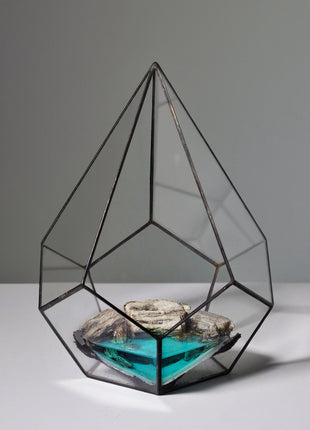 Preserved moss Crystal Geometric Terrarium Kit