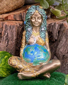 Earth Mother Goddess Statue – Handcrafted Resin Figurine - MagicGardens