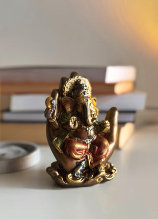Perfect Ganesha Statue in Protective Palm