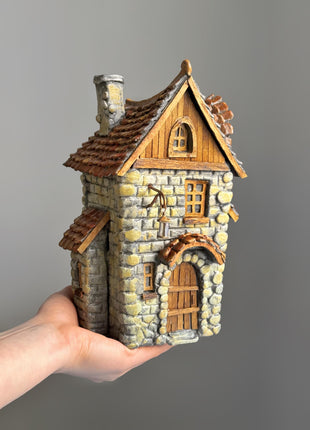 Handmade Clay Fairy House – Miniature Terrarium Decor