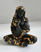 Gaia Goddess Statue with Baby, Mother Earth Figurine, Sacred Feminine Altar Decor, New Mom Gift