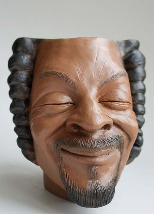 Sculpted Ceramic Planter Pot – Hip-Hop Legend Design