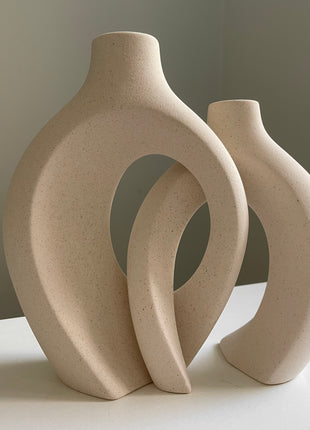 Modern Abstract Ceramic Vases Set