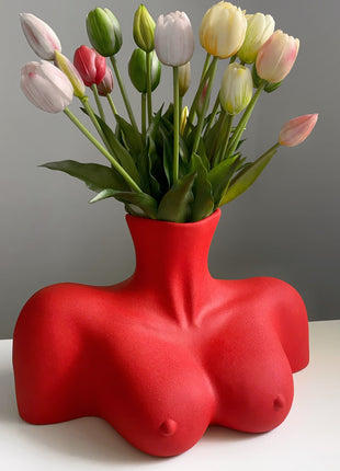 Nude Woman Breasts Ceramic Vase