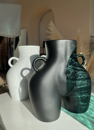 Nude Woman Art Butt Ceramic Vase 
