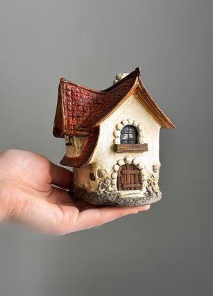 Rustic Stone Cottage – Miniature House for Terrariums & Fairy Gardens