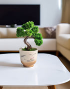 Mini Moss Bonsai Tree – Preserved Zen Decor for Home and Office
