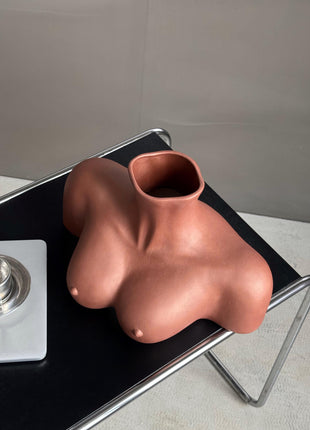 Modern Female Form Vase –  Mulatto Bust Sculpture