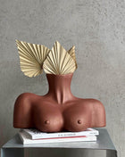 Modern Handmade Abstract Female Form Vase – Mulatto Bust Sculpture - MagicGardens