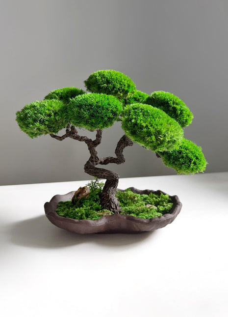Handmade Lucky Tree Bonsai - Elegant Zen Décor, Minimalist Artificial Bonsai for Home