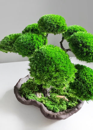 Handcrafted Bonsai Tree - Minimalist Artificial Home Art