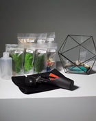 Geometric Glass Planter & Tool Set – Terrarium Kit with Preserved Moss - MagicGardens