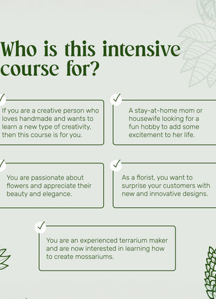terrarium course for beginners florists handmade lovers and creative entrepreneurs